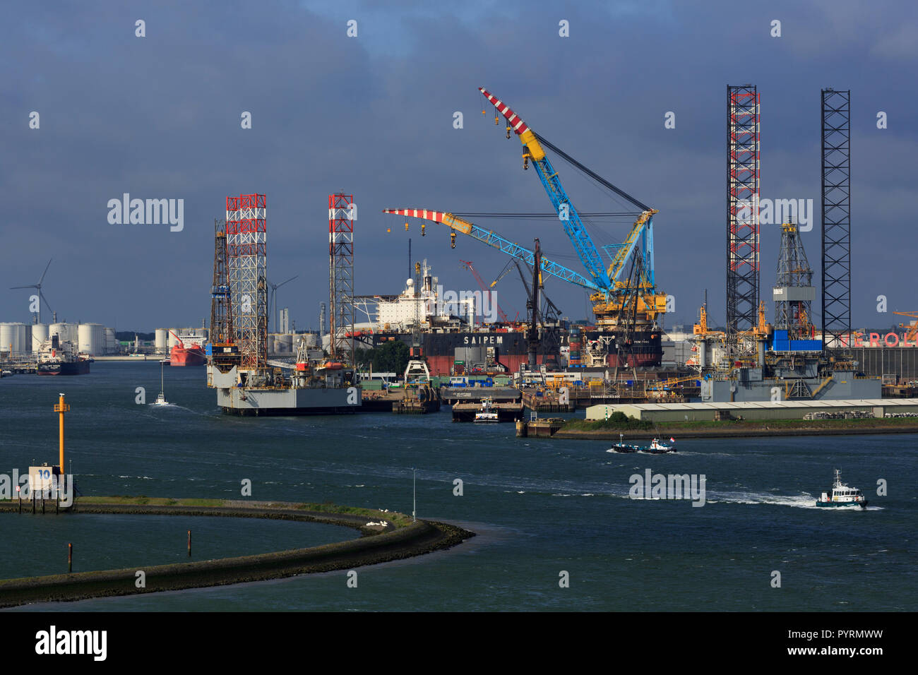 Keppel Verolme Werft, Rotterdam, Niederlande, Europa Stockfoto
