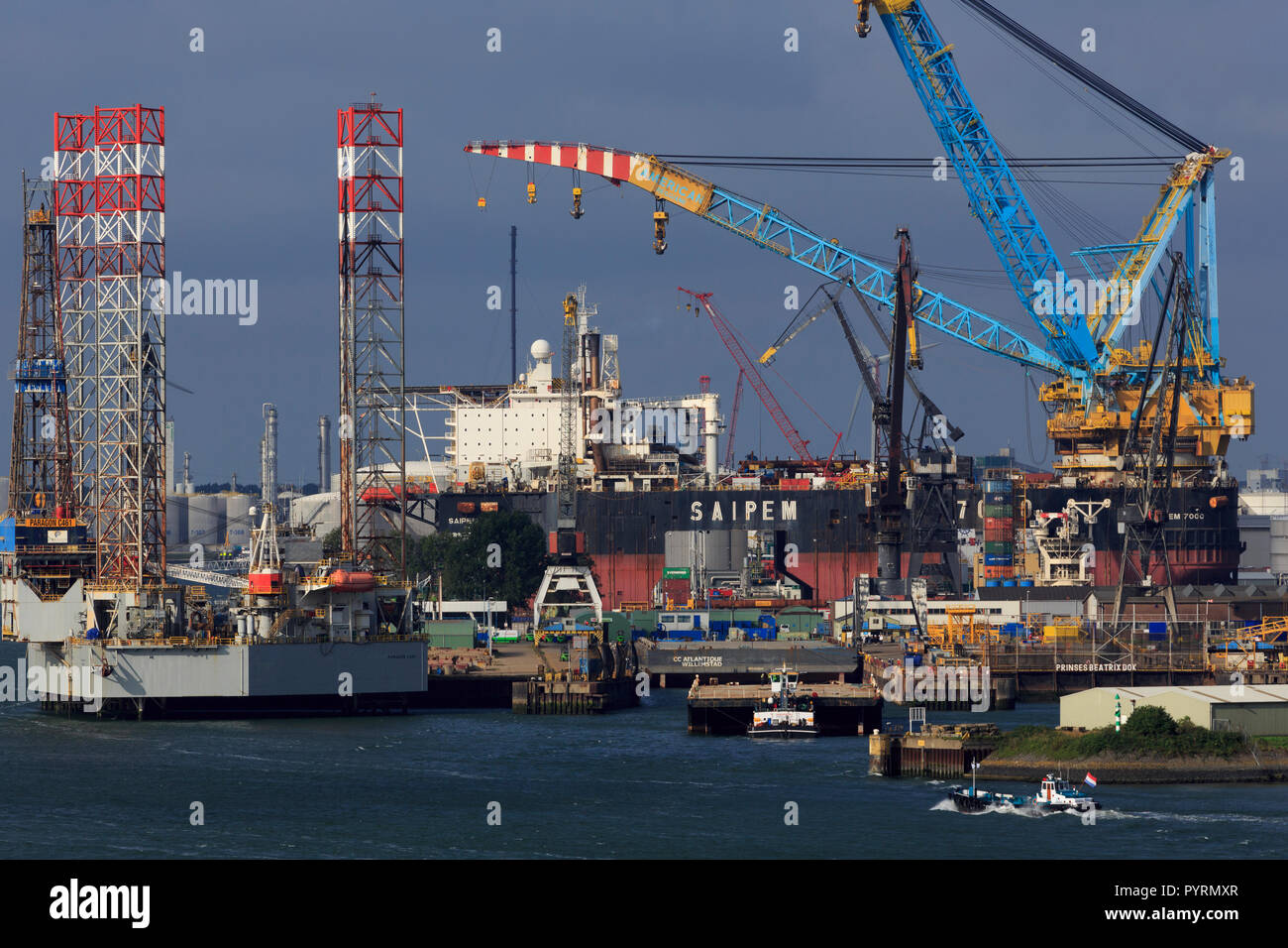 Keppel Verolme Werft, Rotterdam, Niederlande, Europa Stockfoto