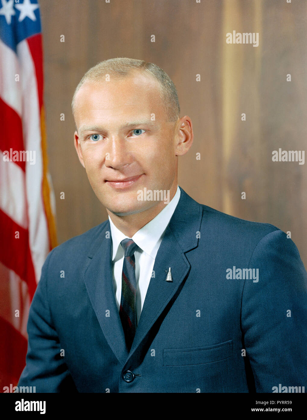 (1963) - - - Astronaut Edwin E." "Buzz" Aldrin, Jr. in ziviler Kleidung. Stockfoto