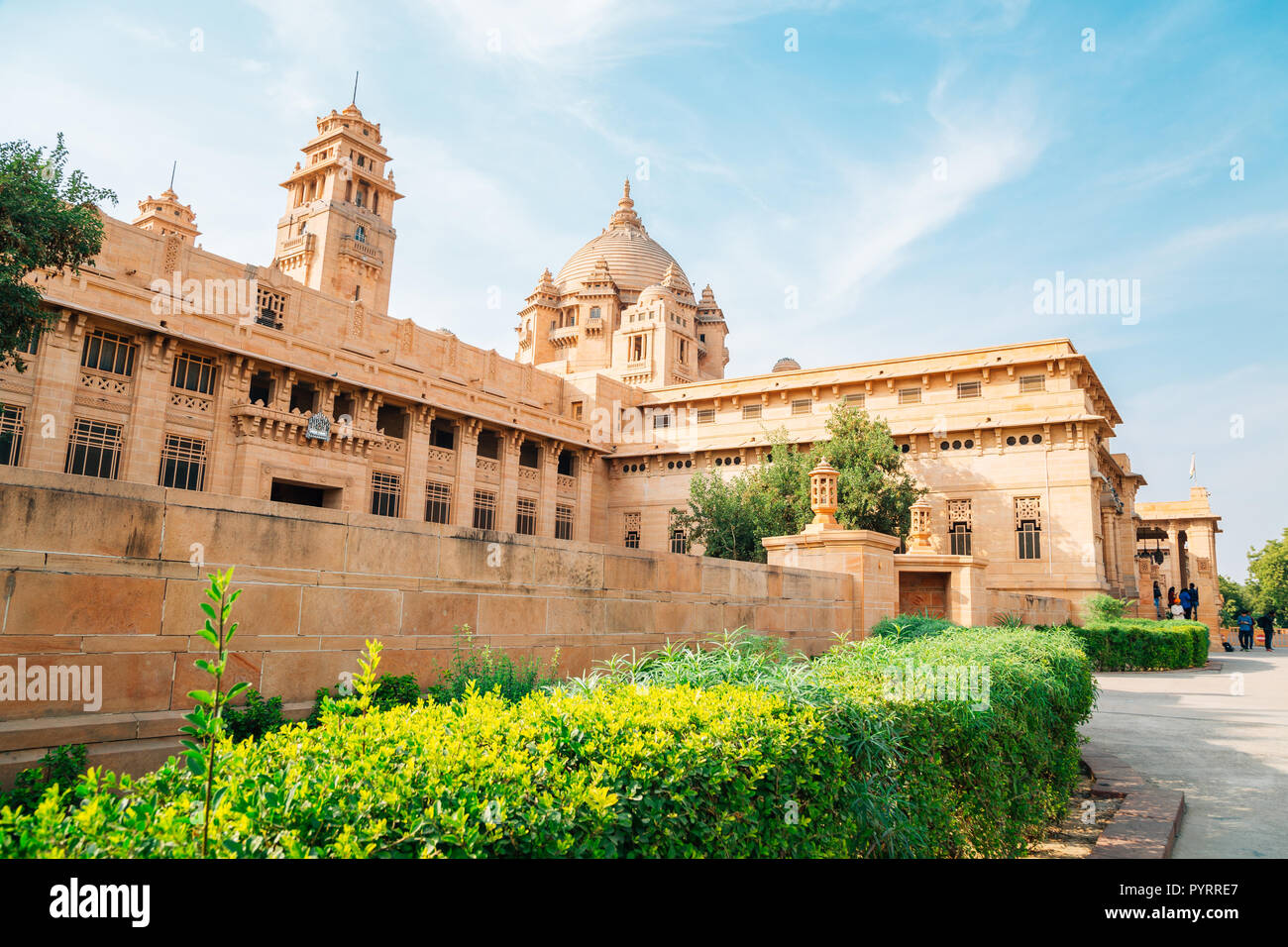 Umaid Bhawan Palace historische Gebäude in Jodhpur, Indien Stockfoto