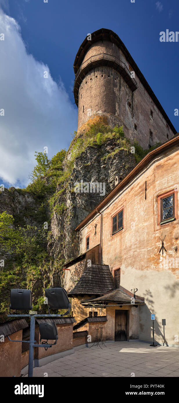 In der Burg Orava, Slowakei Stockfoto