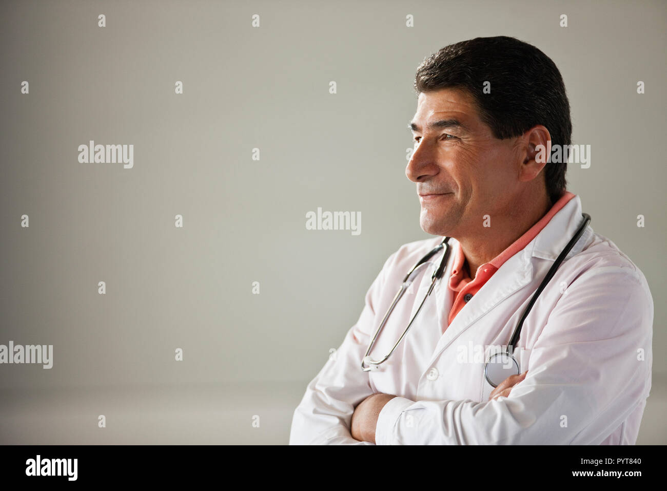 Portrait von Native American männlicher Arzt. Stockfoto