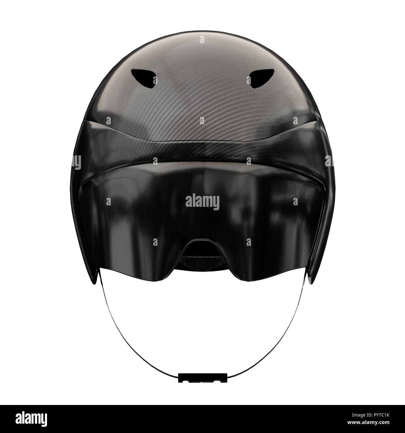 Time Trial Fahrrad Carbon Helm Stockfoto