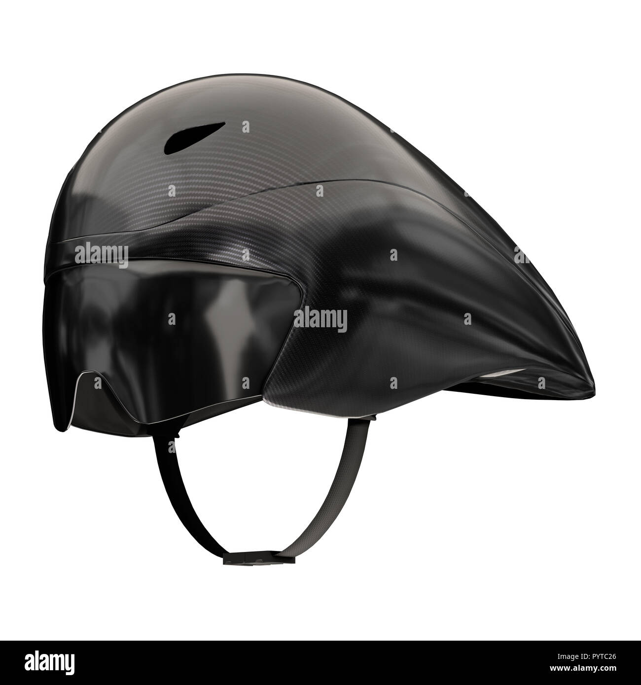 Time Trial Fahrrad Carbon Helm Stockfoto