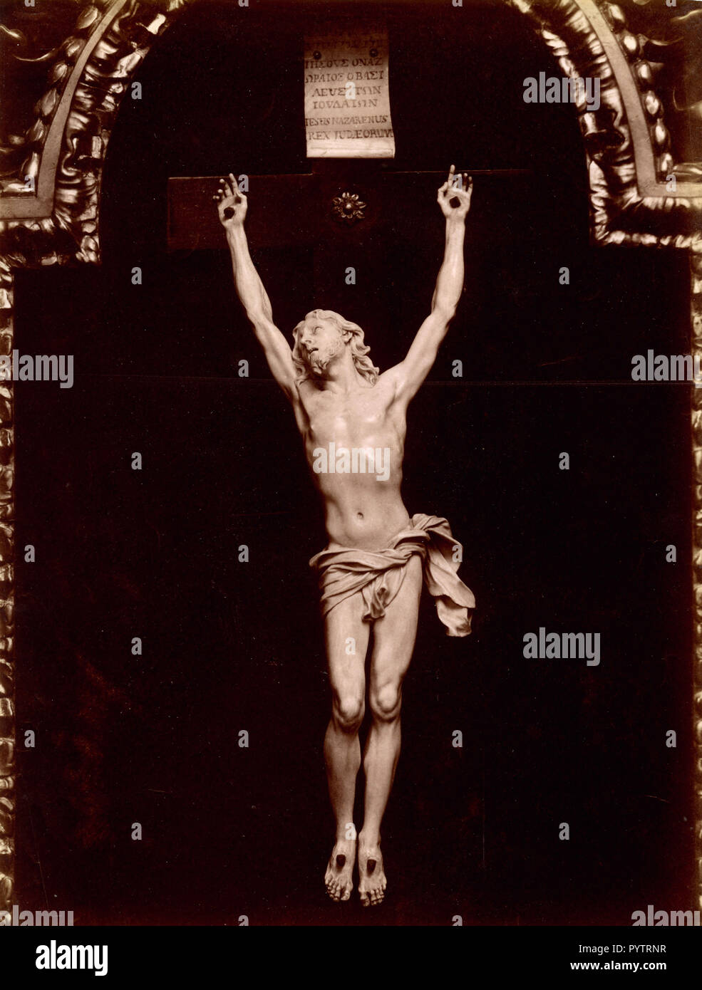 Kruzifix zu Michelangelo Buonarroti in der Basilika St. Johannes im Lateran, Rom, Italien 1880 zurückzuführen Stockfoto