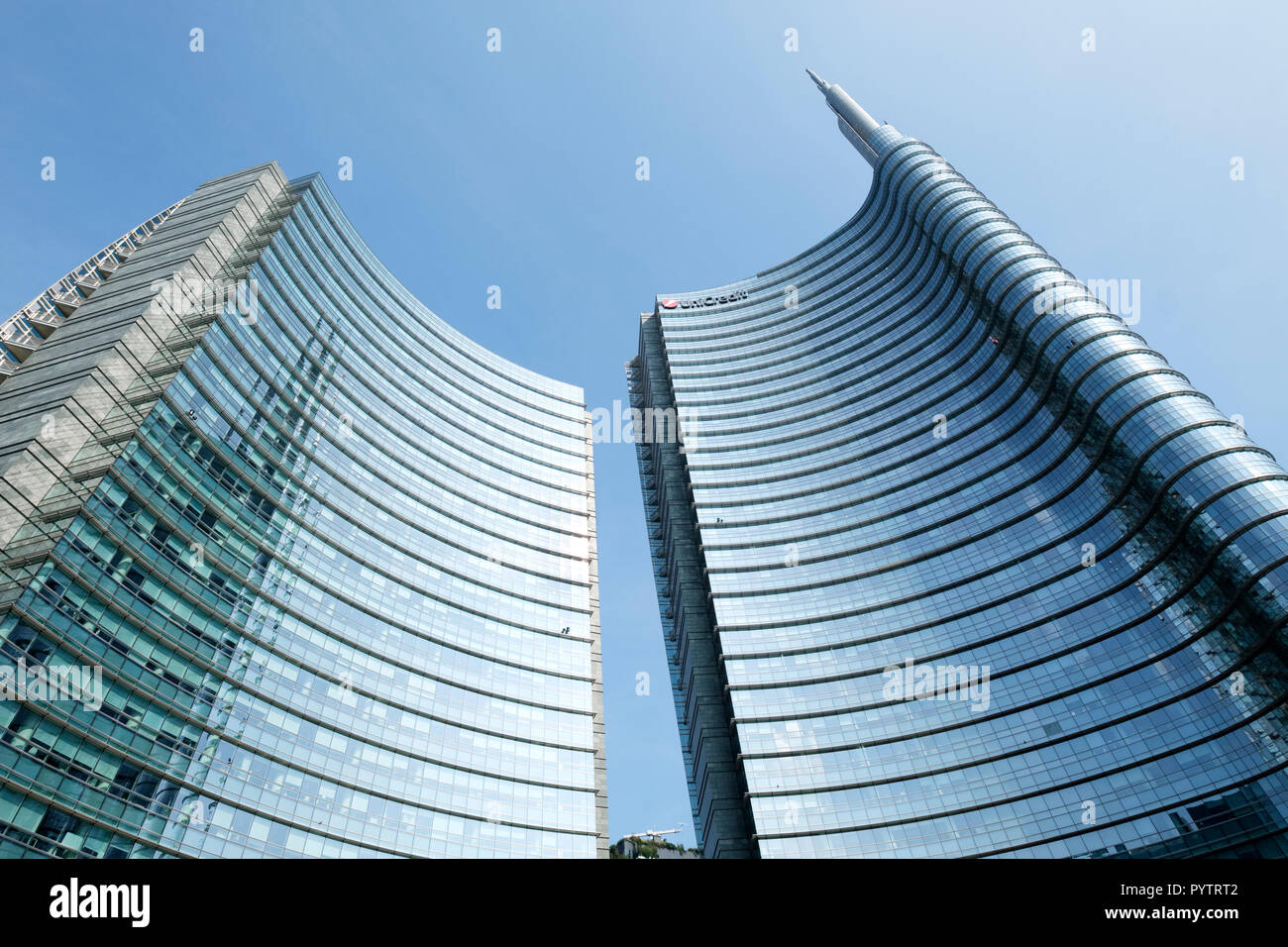 Italien, Lombardei, Mailand, Porto Nuova. Die UniCredit Tower. Stockfoto