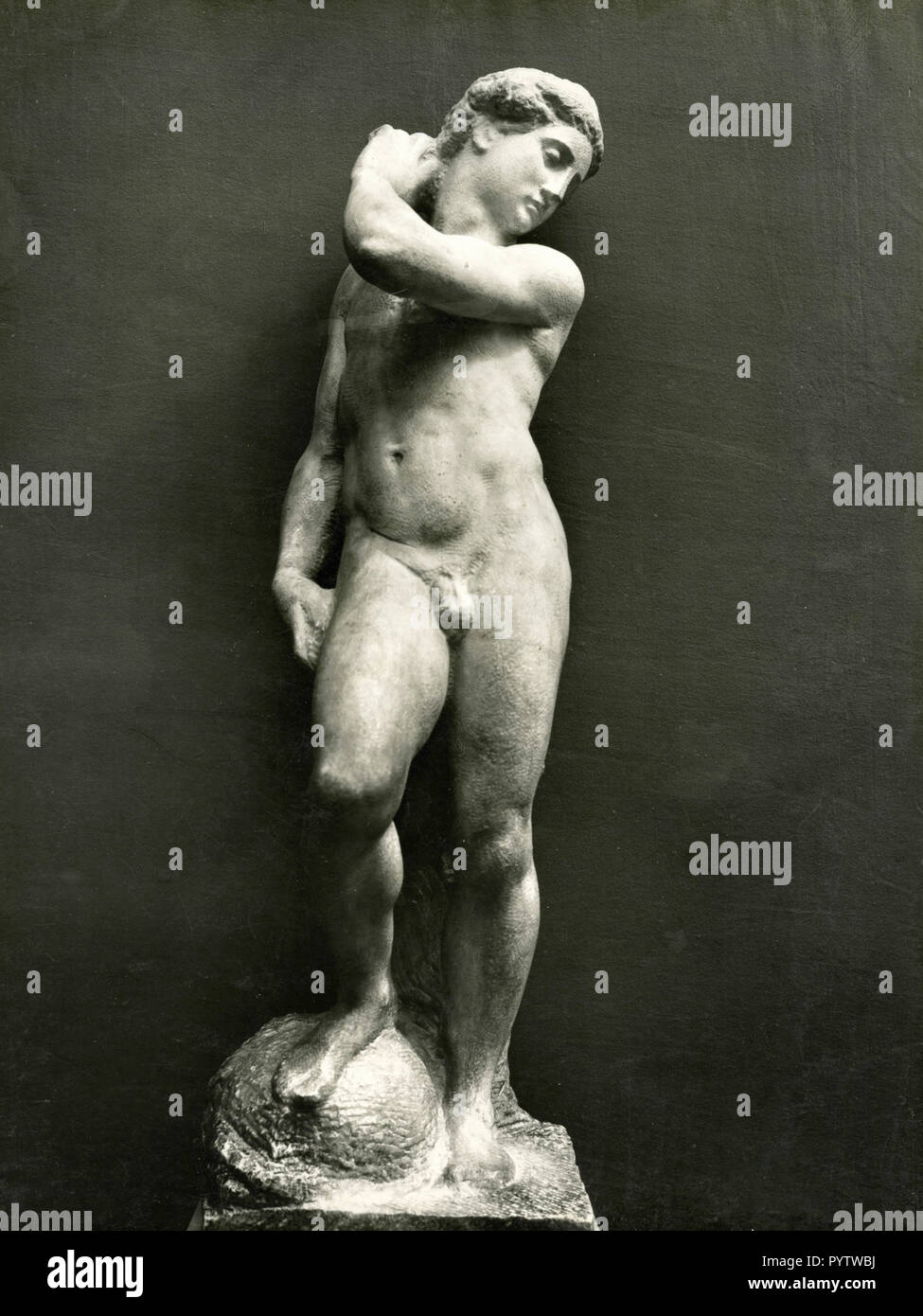 David, Skulptur von Michelangelo Buonarroti, Florenz, Italien 1930 Stockfoto