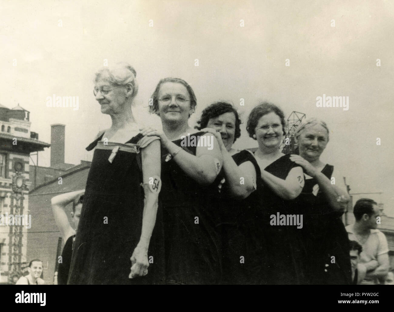 Frauen bei der Oma Tag sportlich, USA 1930 Stockfoto