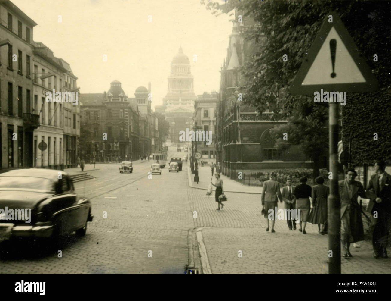 Justizpalast, Bruxelles, Belgien 1953 Stockfoto