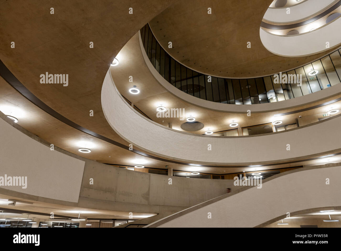 Innere Bilder der neuen Blavatnik Schule der Regierung Gebäude Oxford Stockfoto