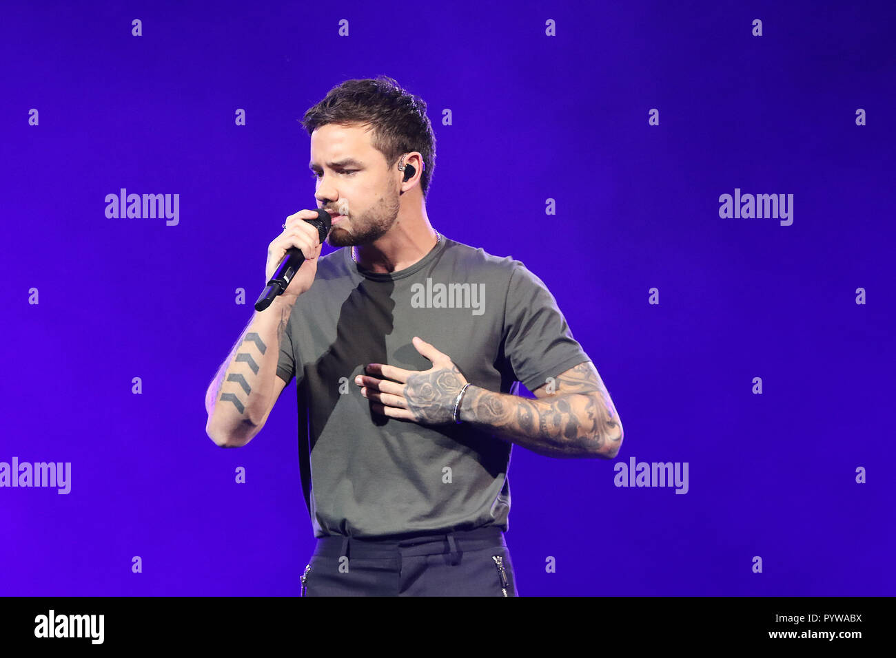 London, Großbritannien. 30 Okt, 2018. Liam Payne, Westfield London 10 Jahr Geburtstag feiern, Westfield Square, Westfield London, Shepherds Bush, London, UK, 30. Oktober 2018. Credit: Rich Gold/Alamy leben Nachrichten Stockfoto