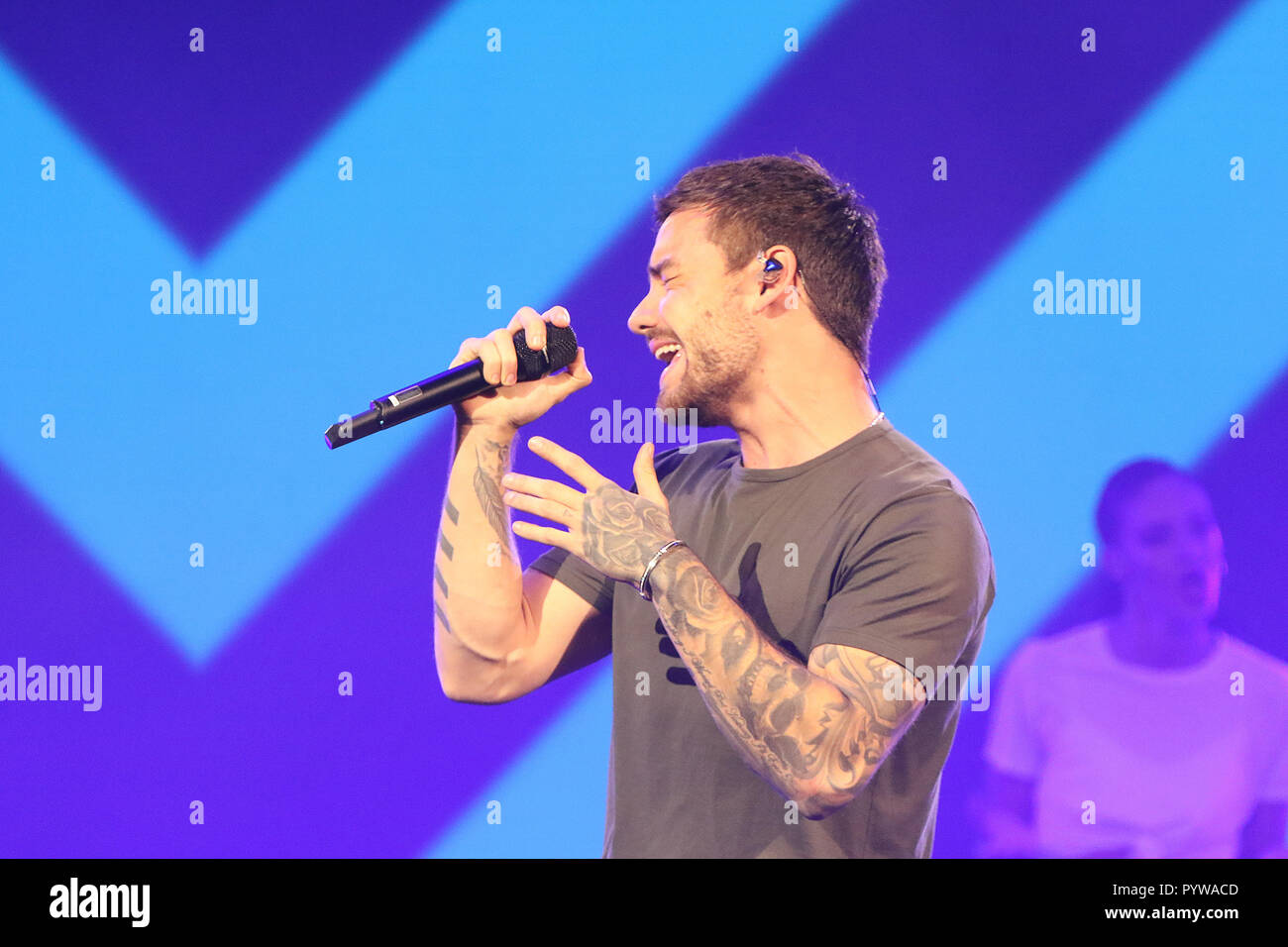 London, Großbritannien. 30 Okt, 2018. Liam Payne, Westfield London 10 Jahr Geburtstag feiern, Westfield Square, Westfield London, Shepherds Bush, London, UK, 30. Oktober 2018. Credit: Rich Gold/Alamy leben Nachrichten Stockfoto