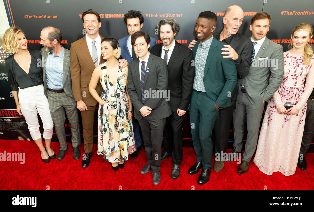 New York, Vereinigte Staaten. 30 Okt, 2018. New York, NY - 30. Oktober 2018: Cast und Crew an Premiere Spitzenreiter im Museum für Moderne Kunst Credit: Lev radin/Alamy leben Nachrichten Stockfoto