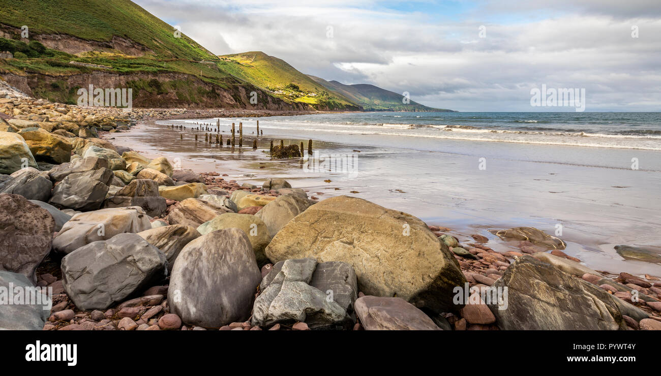 Blick auf den Ring of Kerry Rossbeigh, Irland, Europa Stockfoto