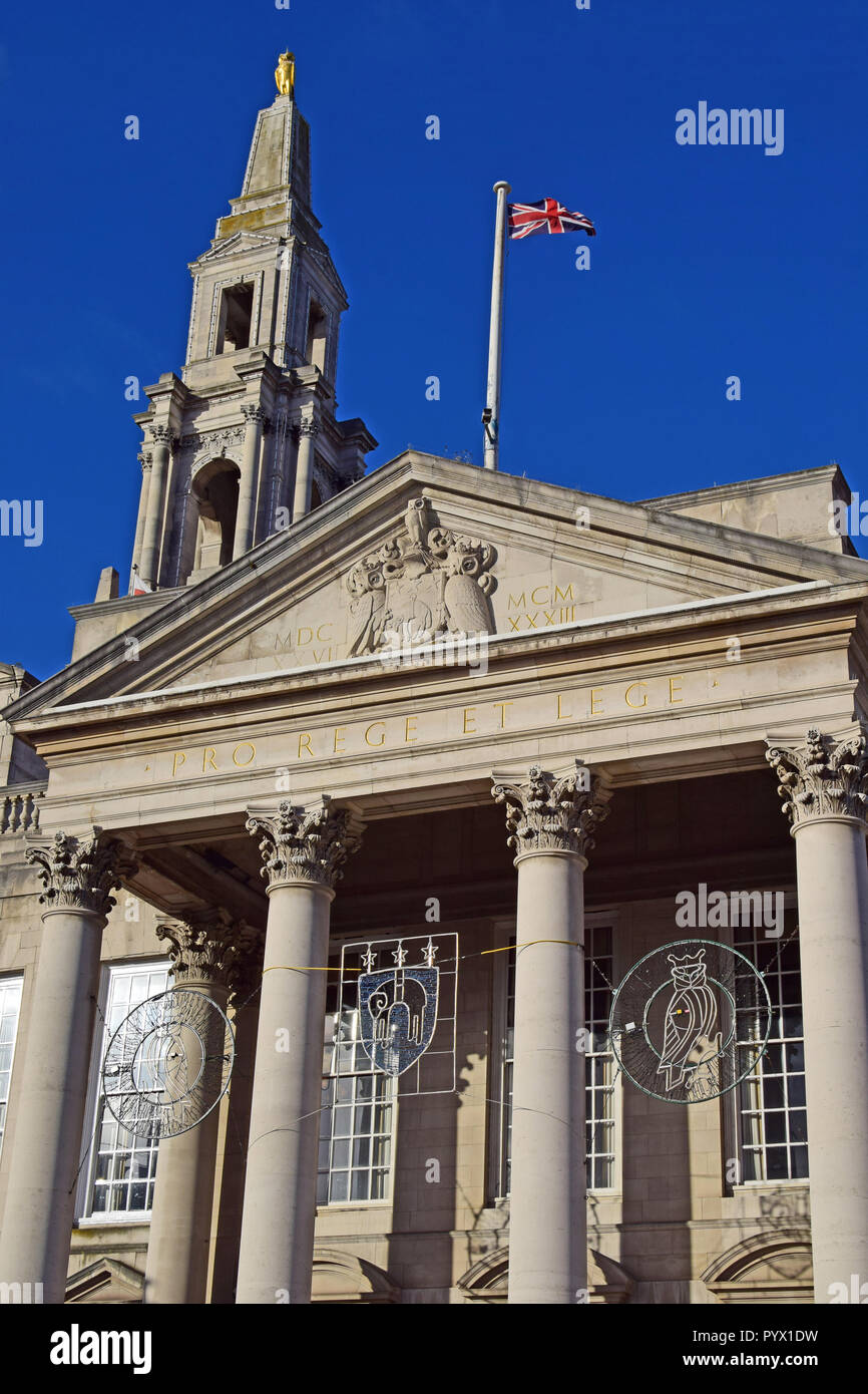 Leeds Civic Hall, West Yorkshire Stockfoto