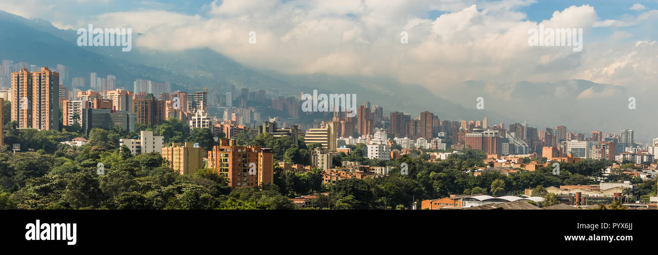 El Poblado in Medellín Stadt Stockfoto