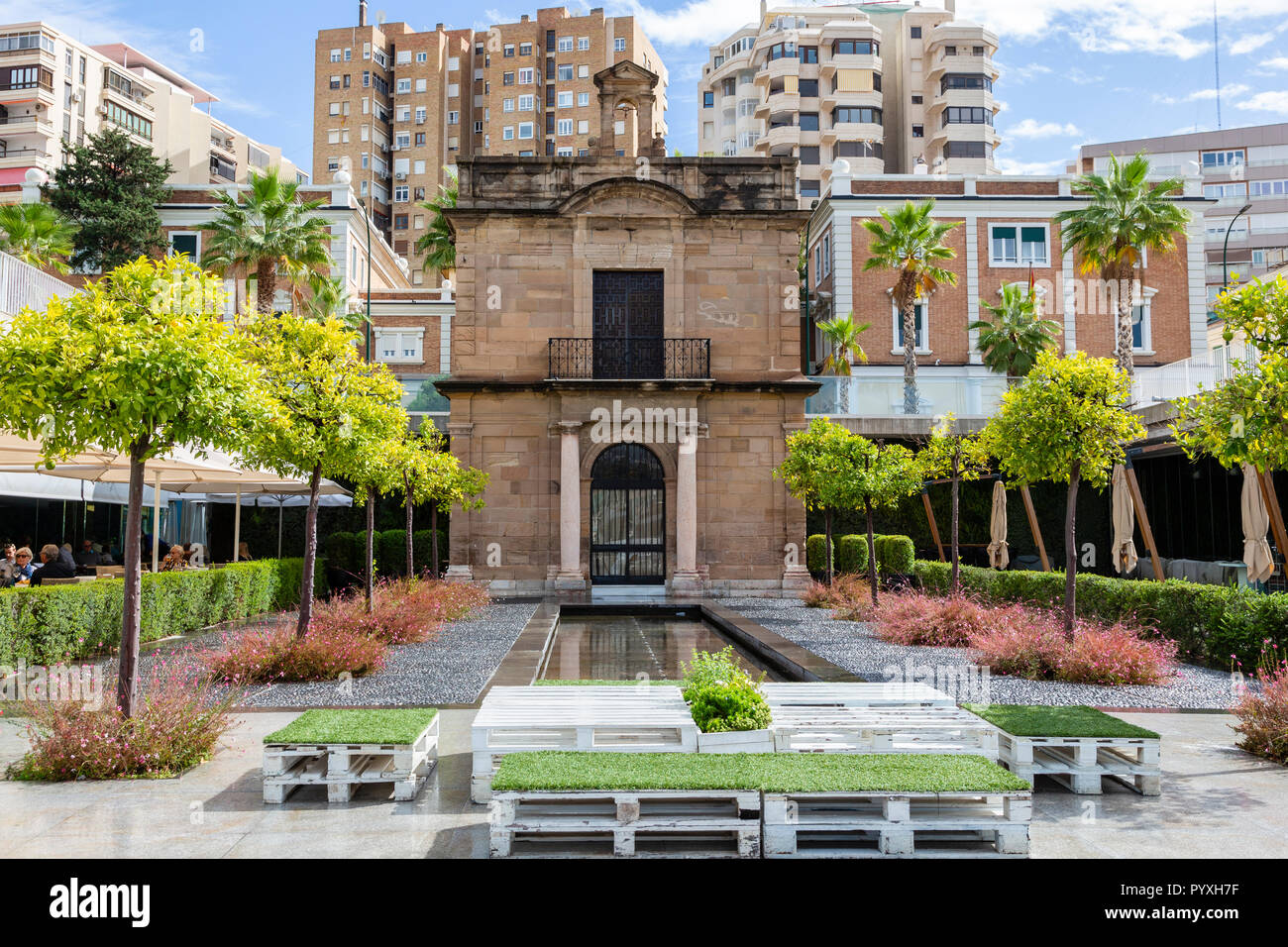 Kapelle von Muelle Uno, Malaga, Andalusien, Spanien Stockfoto