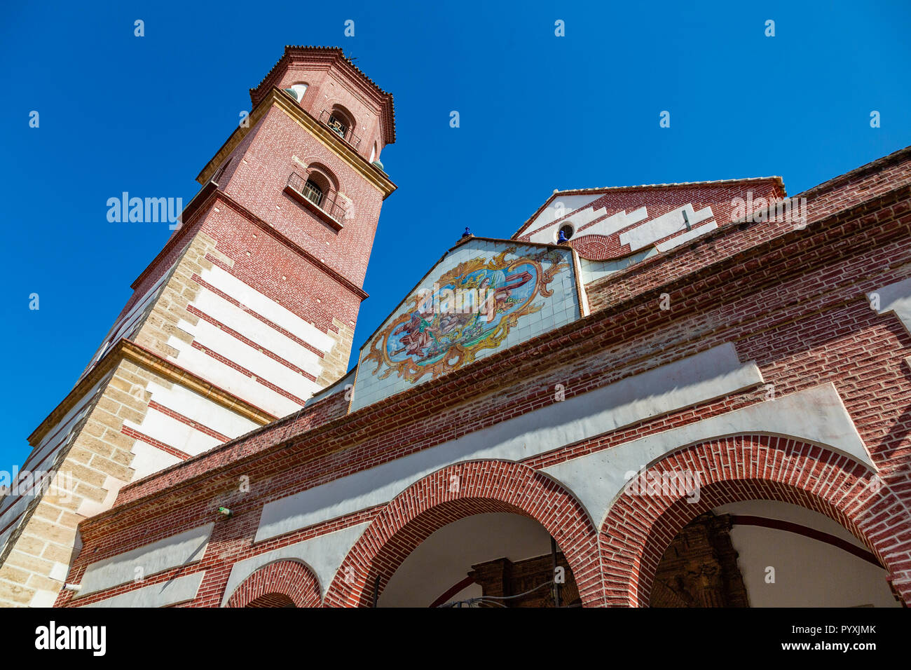 Iglesia de San Juan Bautista, Malaga, Andalusien, Spanien Stockfoto