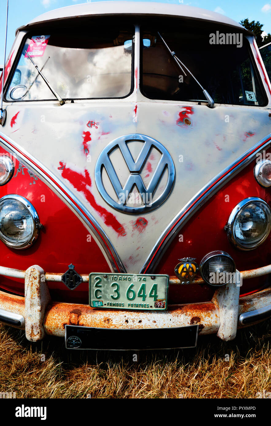 Ein VW Typ 2 Camper zu Camper Jam 2018 Stockfoto