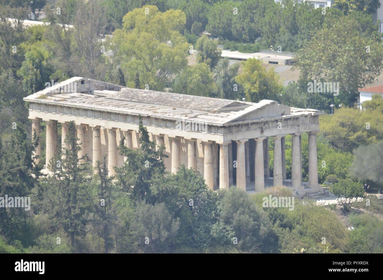 Tempel des Hephaistos in Athen Stockfoto