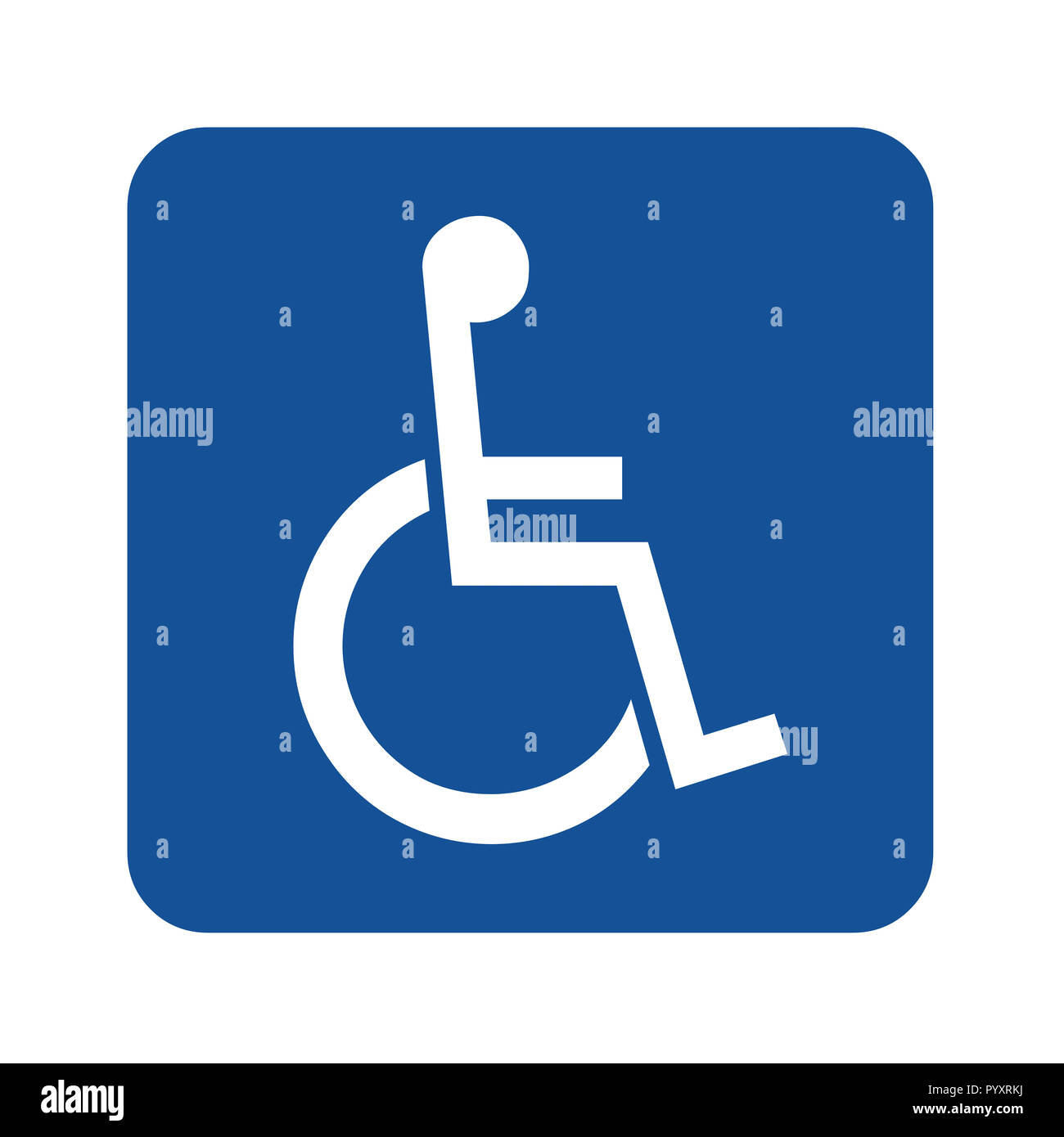 Handicap oder Rollstuhl person Symbol Stockfoto