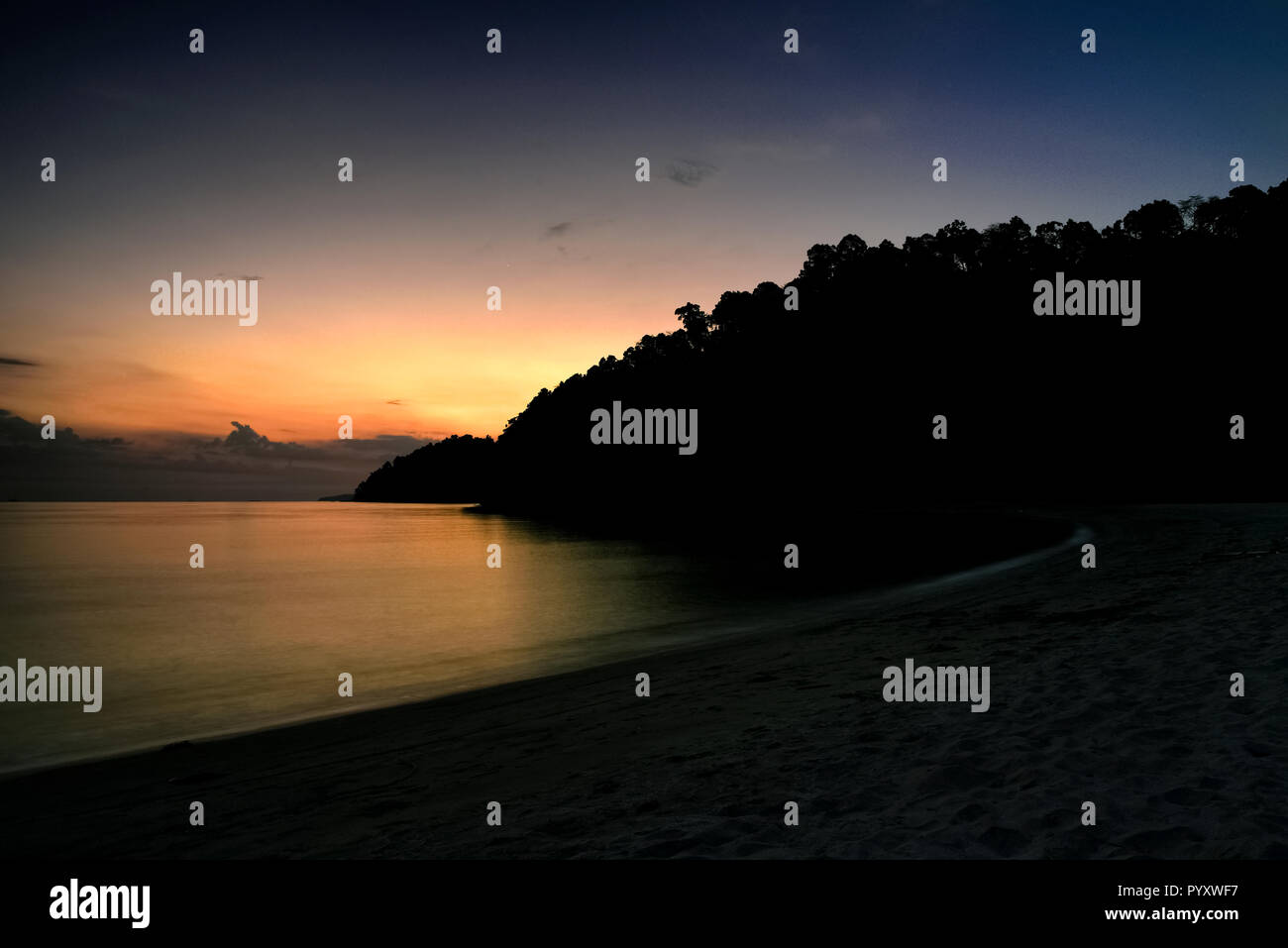 Sunset Beach Stockfoto