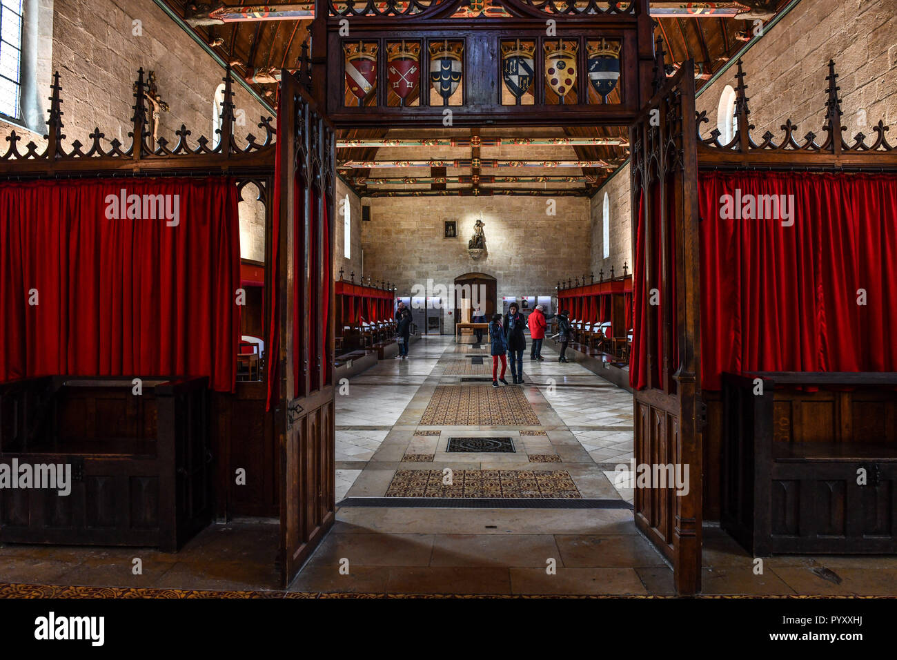 Beaune (Frankreich): Hospices de Beaune ist toll, die Zimmer der Armen Stockfoto