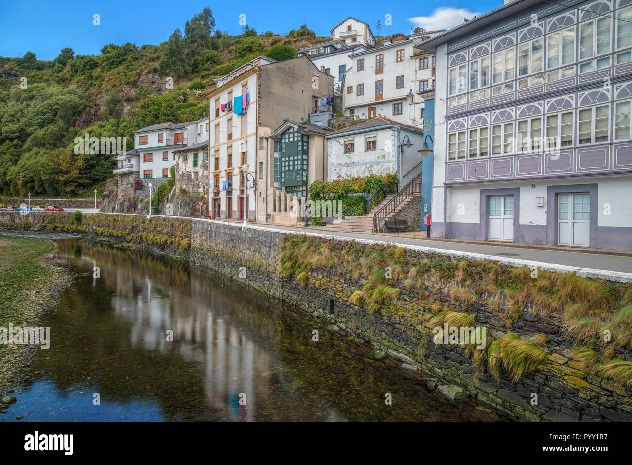 Luarca, Valdes, Asturien, Spanien, Europa Stockfoto