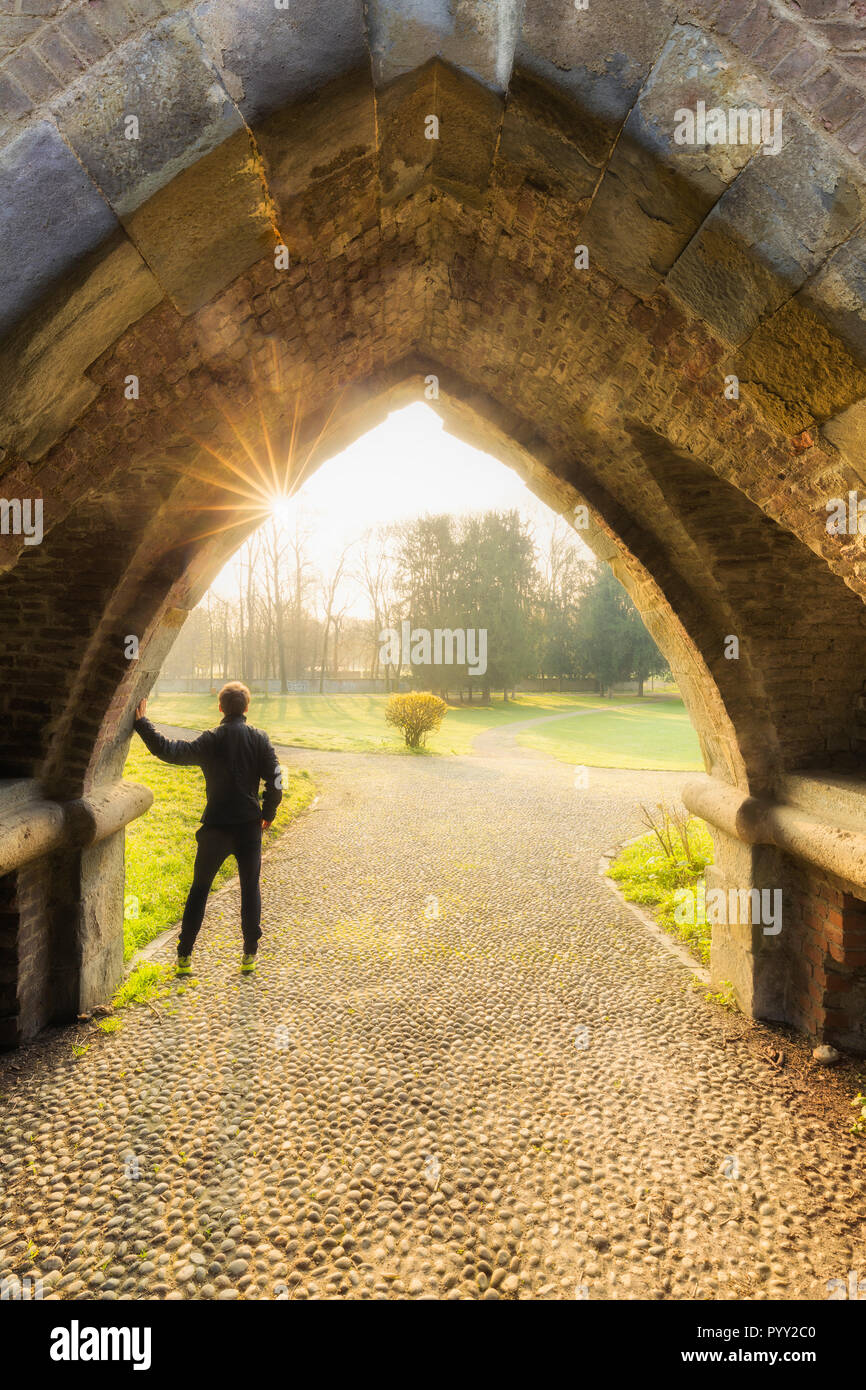 Haupteingang des Park Villla Reale, Monza, Provinz Monza Brianza, Lombardei, Italien, Europa. Stockfoto