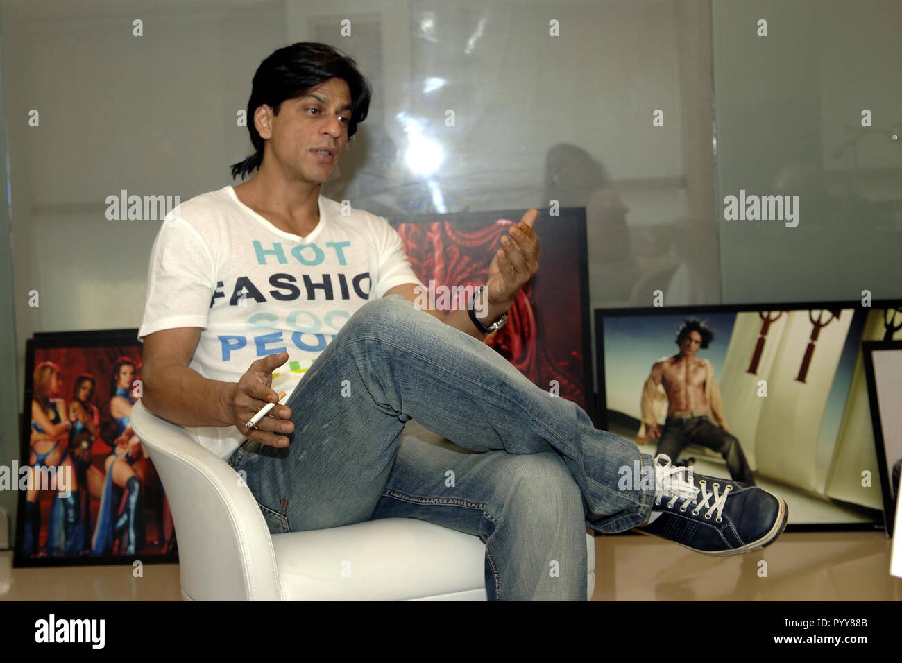 Indische Bollywood Hindi Film Schauspieler Shahrukh Khan, Mumbai, Maharashtra, Indien, Asien Stockfoto