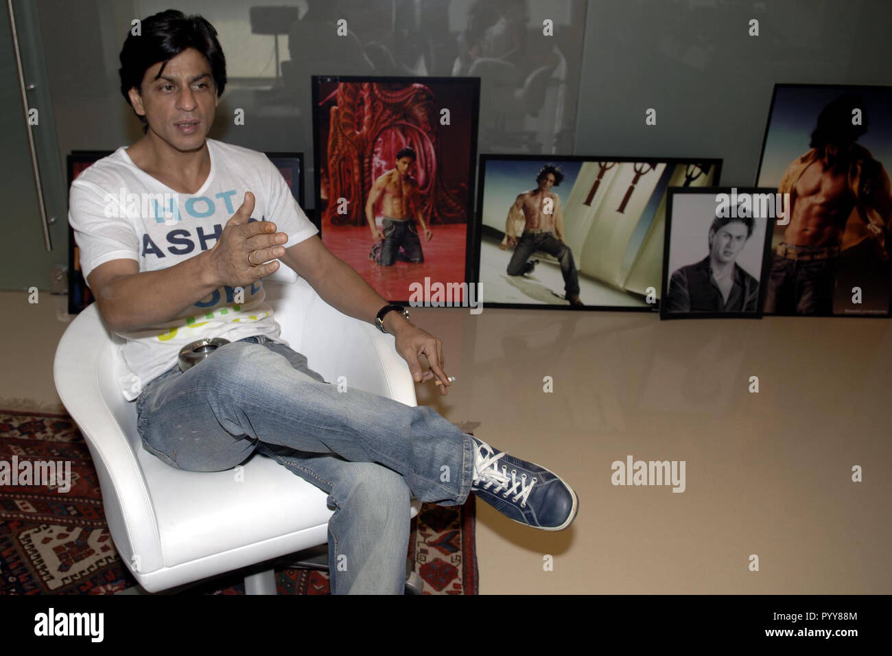 Indische Bollywood Hindi Film Schauspieler Shahrukh Khan, Mumbai, Maharashtra, Indien, Asien Stockfoto