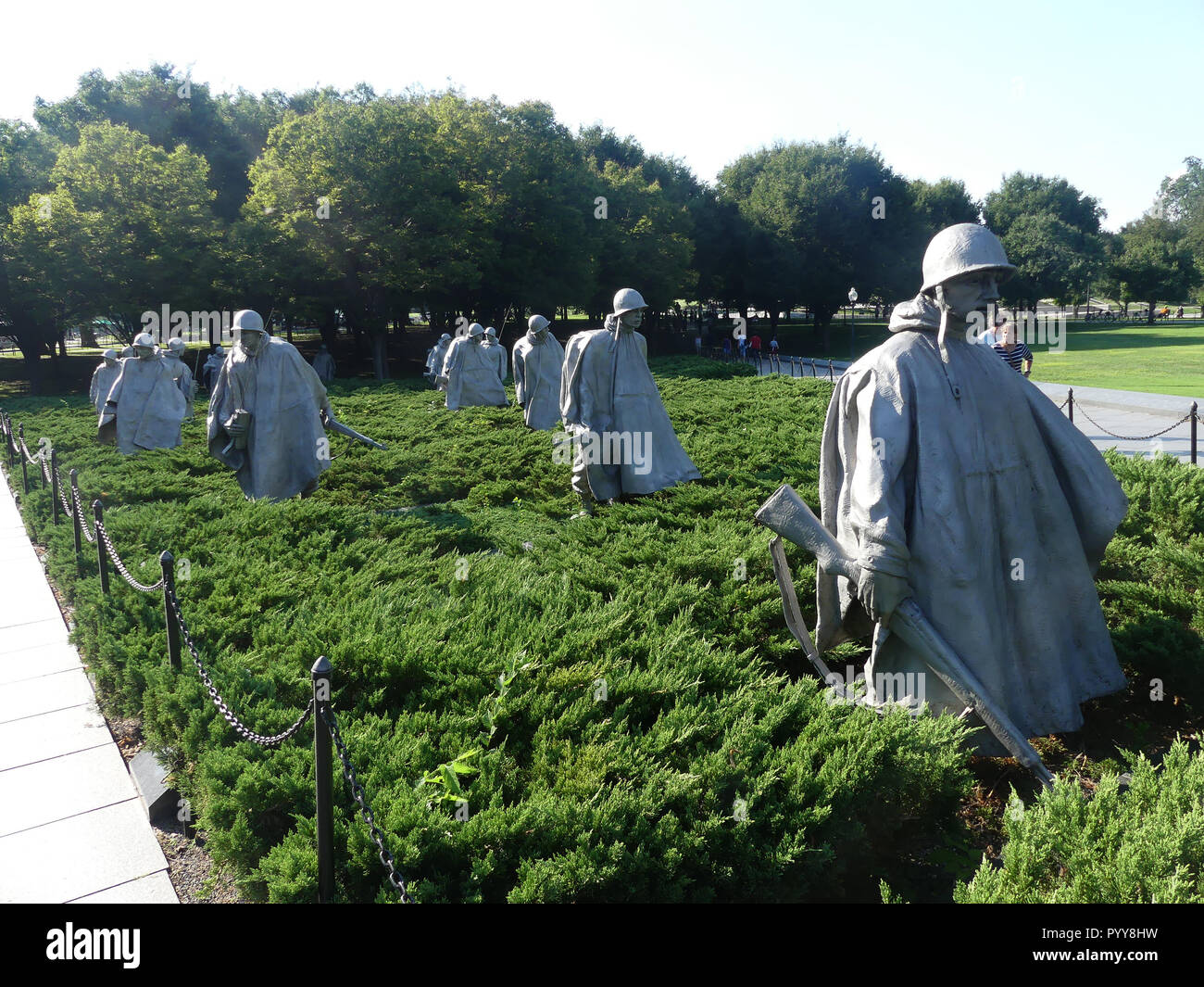 WASHINGTON, D.C. Korean War Veterans Memorial im West Potomac Park. Foto: Tony Gale Stockfoto