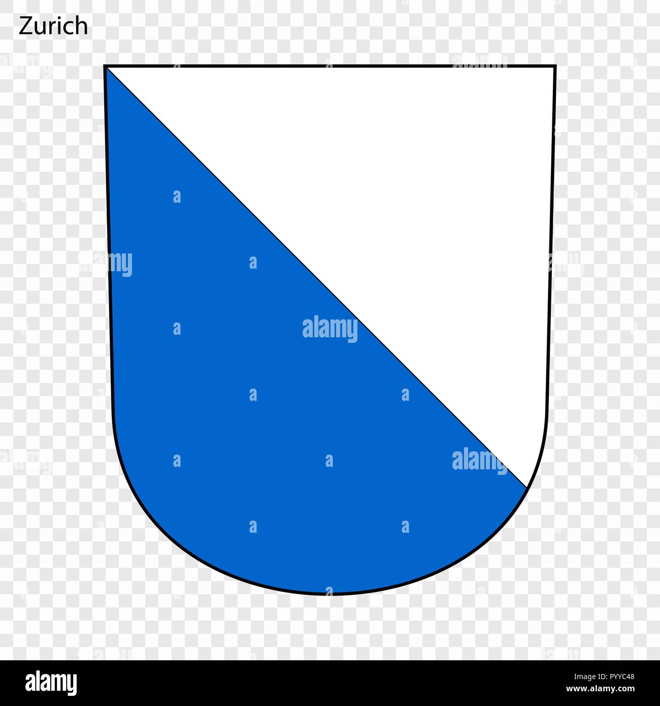Emblem von Zürich. Stadt der Schweiz. Vector Illustration  Stock-Vektorgrafik - Alamy