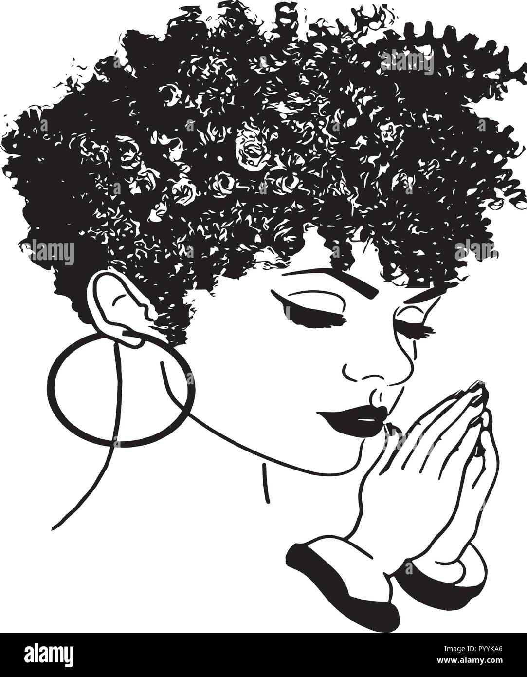 Diese sind Afrikanische Amerikanische schöne Königin, Divas edle Damen Stock Vektor