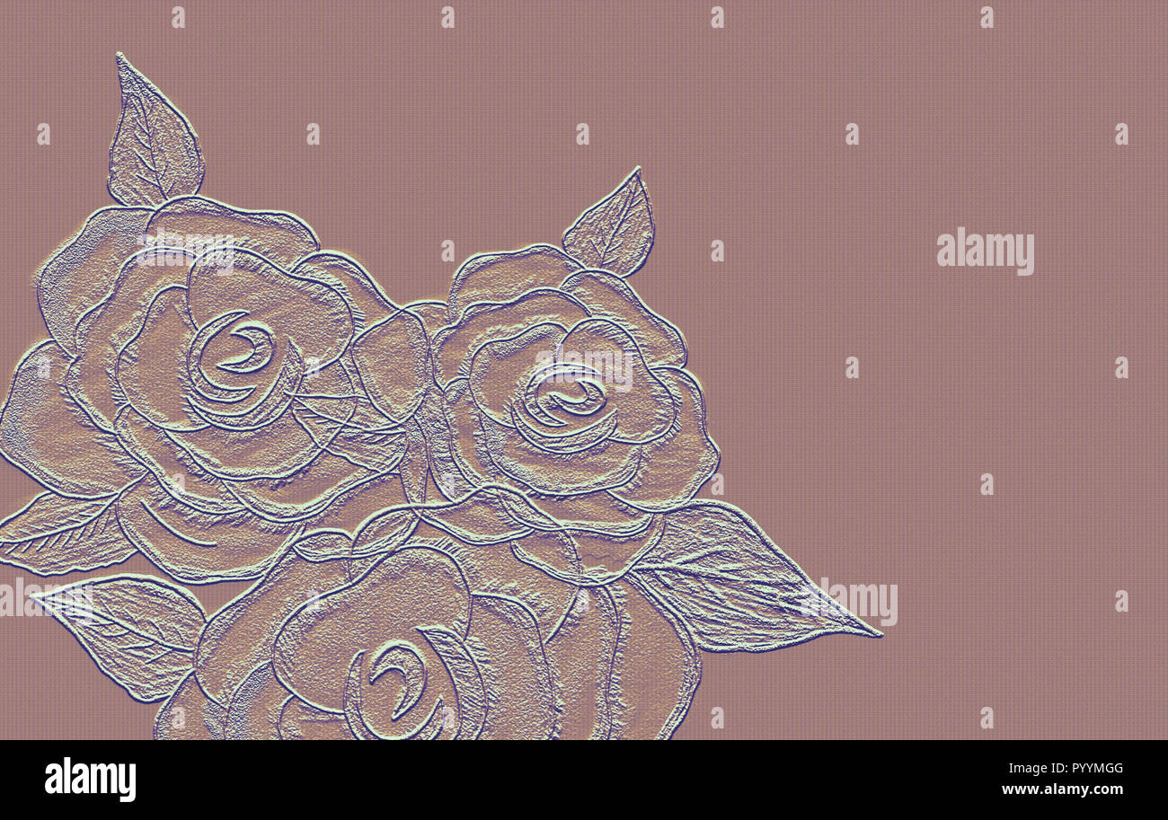 Rose Textur abstrakt Hintergrund. vintage Papier Textur. Rose geprägtes Papier Design: dekorative Schreiben, Designs, Plakat, Einladung, Grußkarte Stockfoto