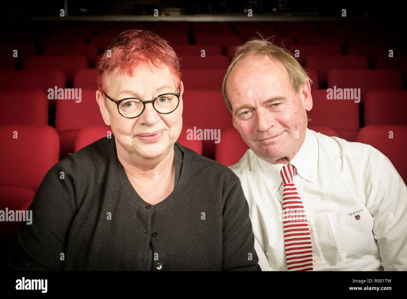 Aufzeichnung von BBC Radio 4 Museum der Neugier jährliche Lager Christmas Special 2018 - John Lloyd, Jo Marke Stockfoto