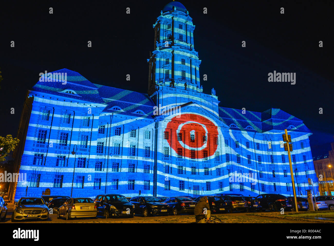 Festival der Lichter, Old Town House, Molke, Markt, Mitte, Berlin, Deutschland, altes Stadthaus, Molkenmarkt, Mitte, Deutschland Stockfoto