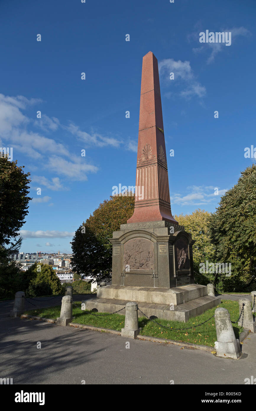 Boer War Memorial, Plymouth, Devon, England, Großbritannien Stockfoto