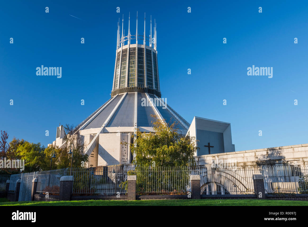 Liverpool Metropolitan Cathedral (Metropolitan Kathedrale von Christus dem König), Merseyside, England Stockfoto