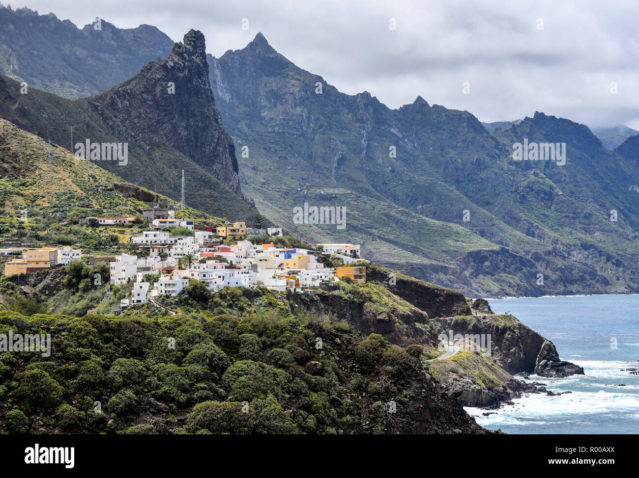 Spanien, Kanarische Inseln: Teneriffa. Im Norden der Insel, Küstenort Benijo. *** Local Caption *** Stockfoto