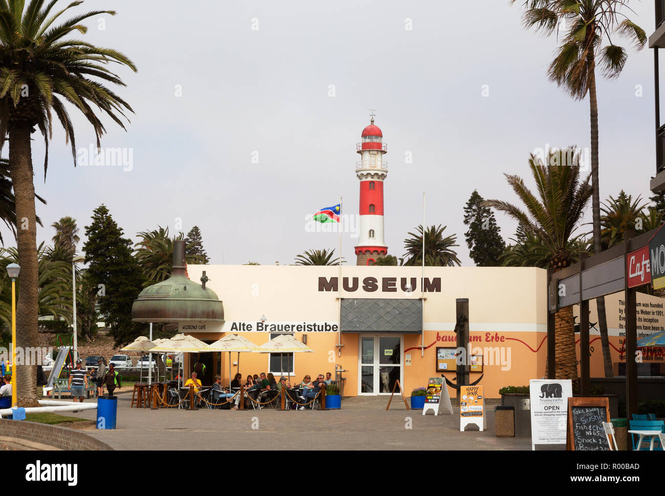 Swakopmund Leuchtturm und Museum, Swakopmund, Namibia, Afrika Stockfoto