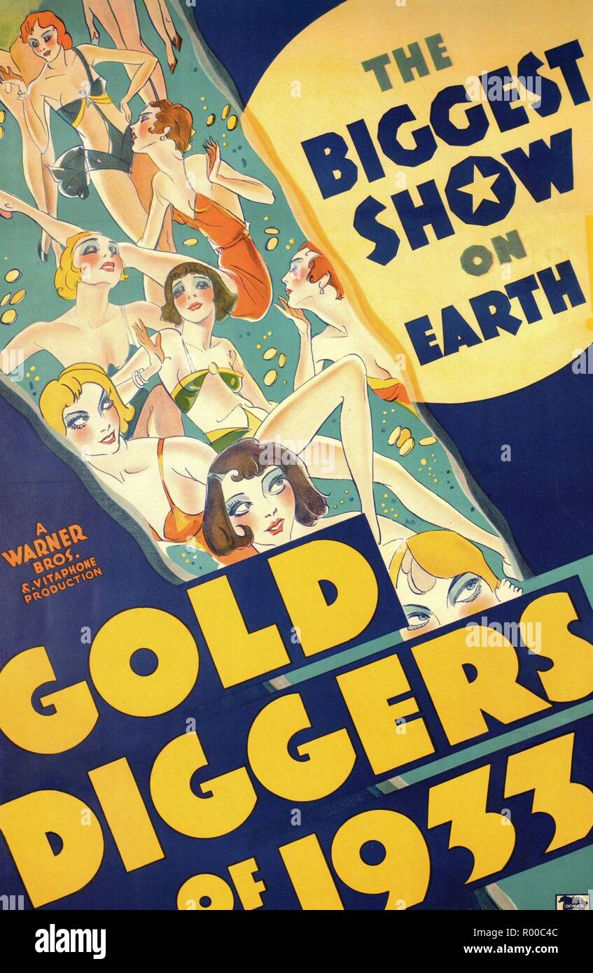 Goldgräber von 1933 Jahr: 1933 USA Regie: Mervyn LeRoy Poster (USA) Stockfoto