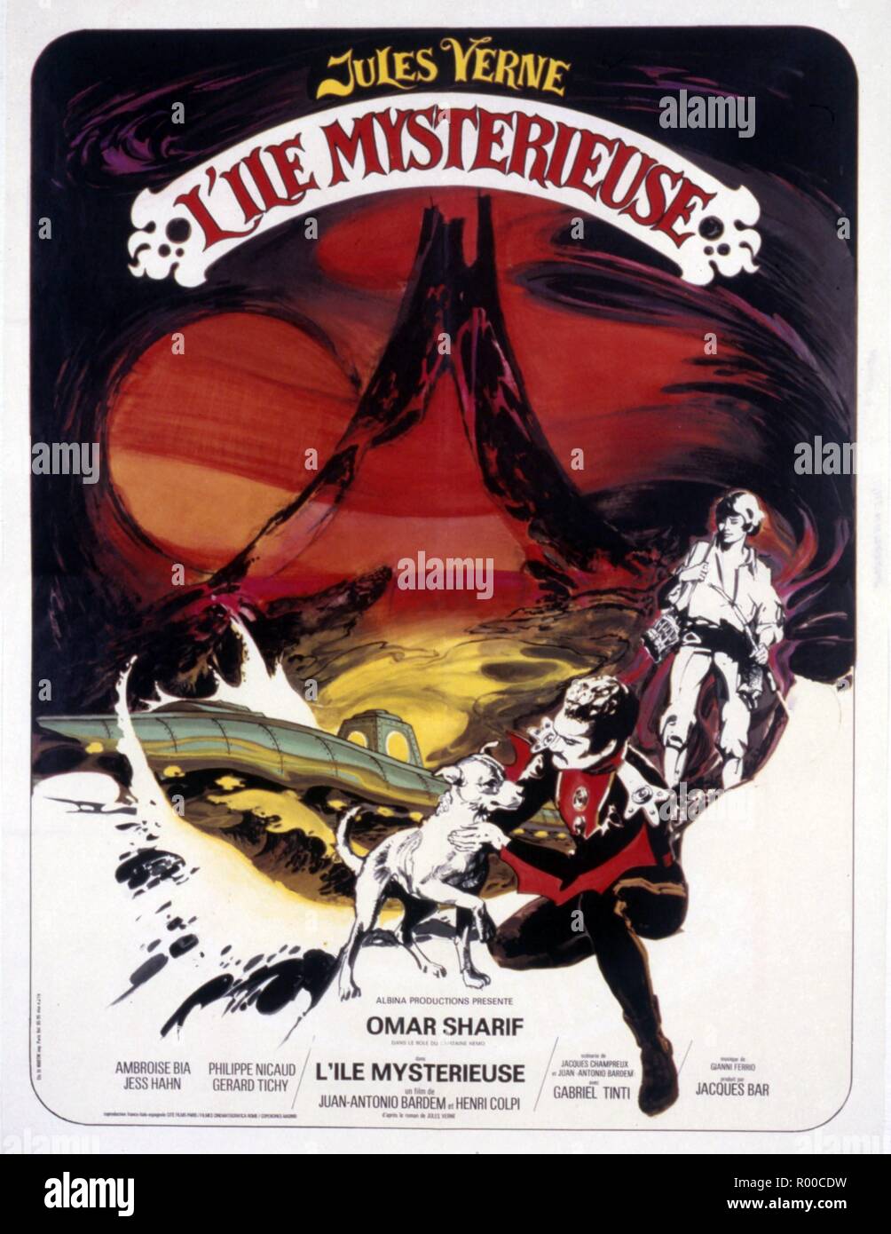 L'Ile mysterieuse La Isla Misteriosa Jahr: 1973 Espagne/Frankreich Regie: Juan Antonio Bardem et Henri Colpi Poster (Fr) Stockfoto