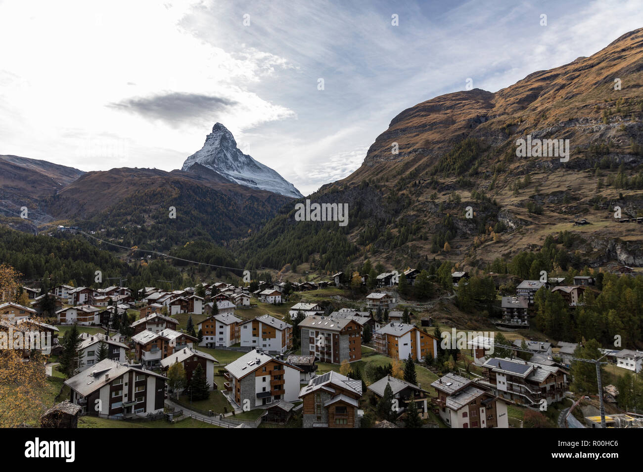 Matterhorn Zermatt, Schweiz. Stockfoto