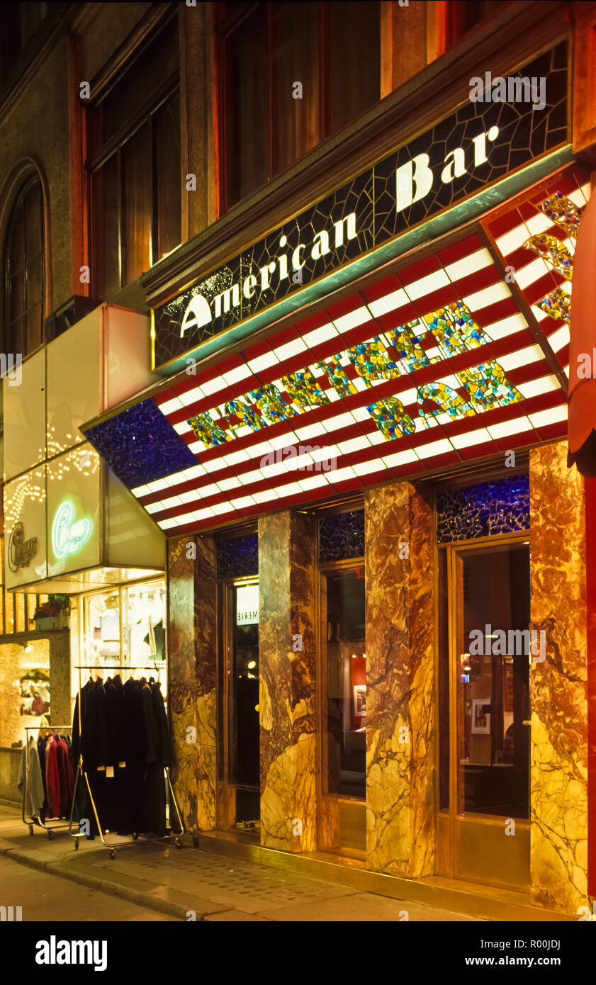 Wien, seinem direkten Umfeld, American Bar von Adolf Loos - Wien, Jugendstil, American Bar, die von Adolf Loos Stockfoto