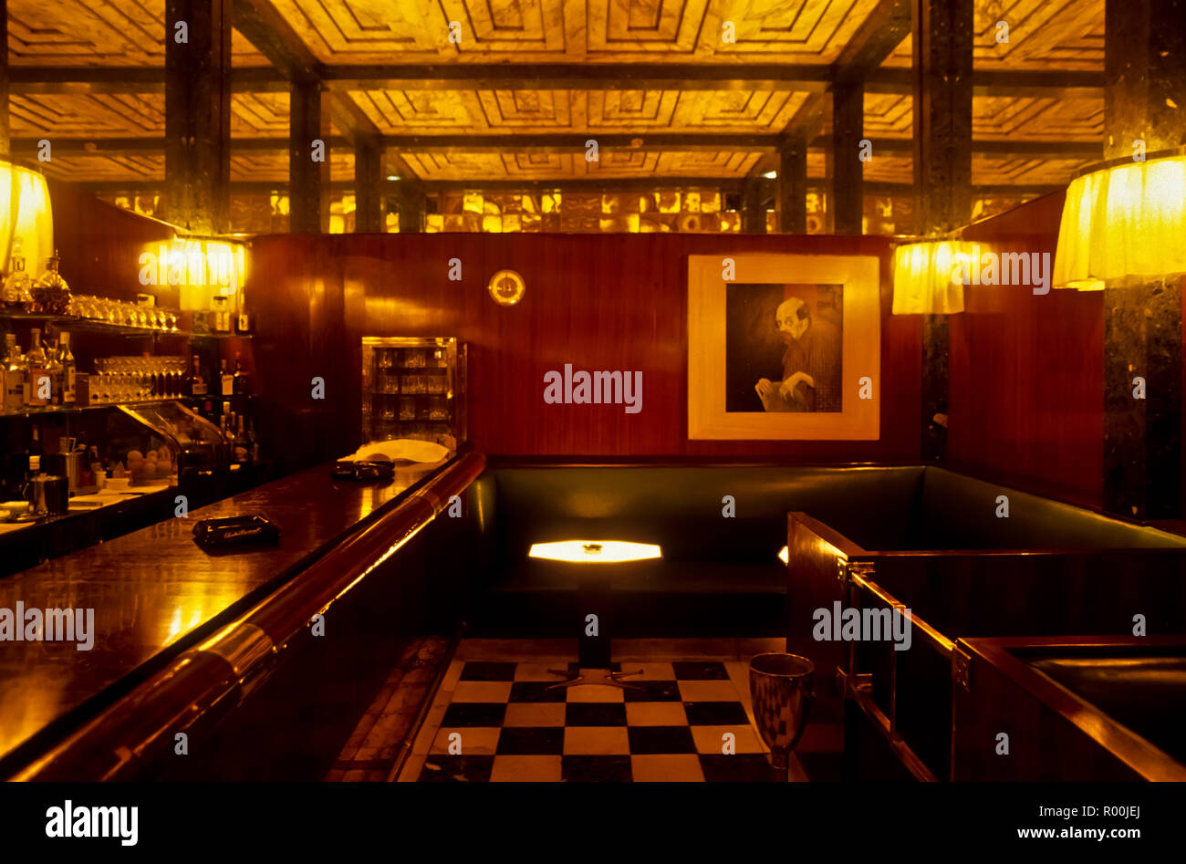 Wien, seinem direkten Umfeld, American Bar von Adolf Loos - Wien, Jugendstil, American Bar, die von Adolf Loos Stockfoto