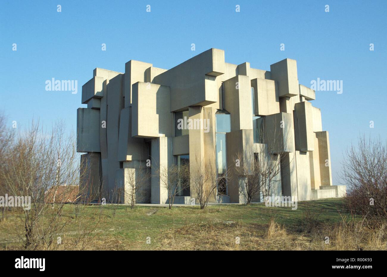 Wien, Kirche Zur Heiligsten daß Auch Wotrubakirche - Wien, Kirche von Fritz Wotruba, Wotrubakirche Stockfoto