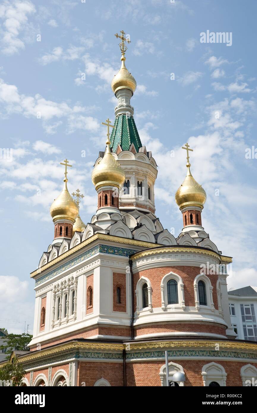 Wien, Russisch Orthodoxe Kathedrale Zum Heiligen Nikolaus - Wien, Russisch-orthodoxe Kathedrale Stockfoto