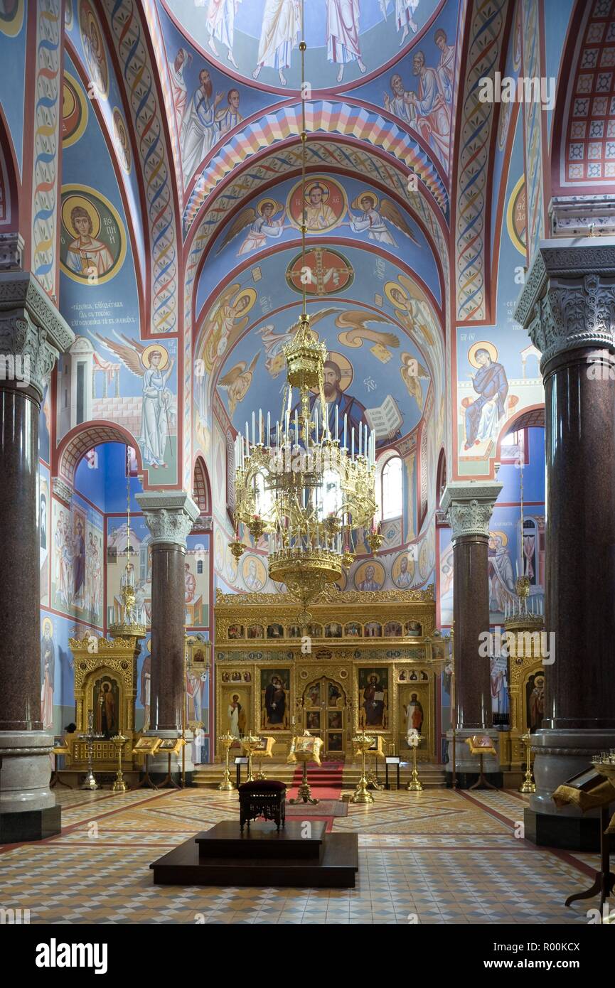 Wien, Russisch Orthodoxe Kathedrale Zum Heiligen Nikolaus - Wien, Russisch-orthodoxe Kathedrale Stockfoto