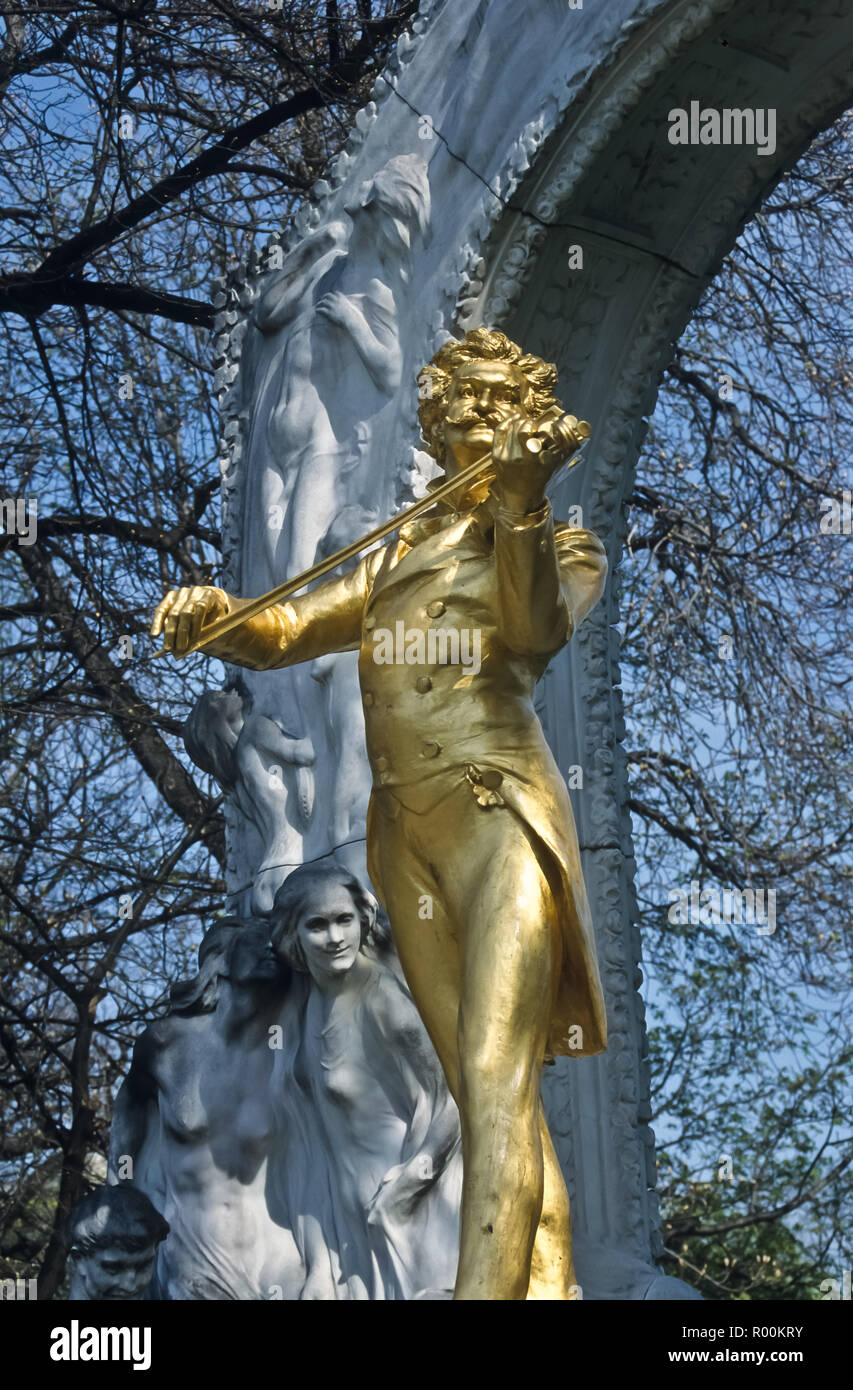 Wien, Denkmal von Johann Strauss im Stadtpark Wien, Johann Strauss